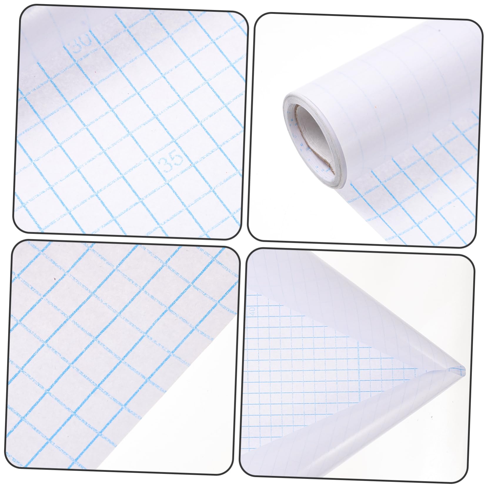 CALLARON 3rouleaux Auto-adhésifs Transparents De Adhésives Pour Manuels Scolaires Couverture Souple