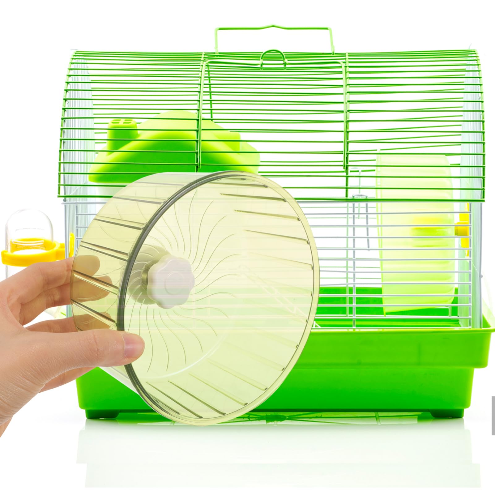 BESPORTBLE 4piezas Rueda De Ejercicio Silenciosa para Hámster Juguete De Correr De Plástico para Pequeñas Mascotas como Ardillas y Erizos Diseño Resistente y Duradero para Decoración De