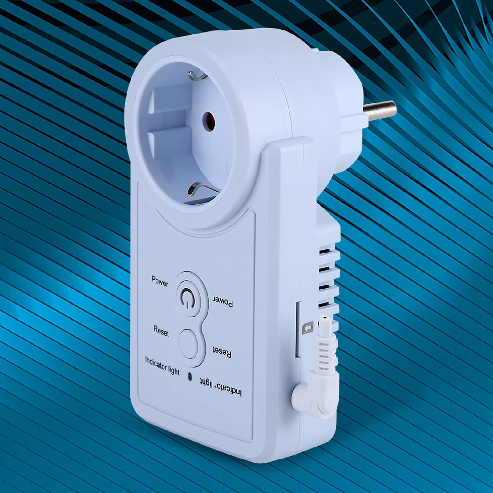 Enchufe controlado por Temporizador con Fuente de alimentación Flexible, Enchufe Inteligente gsm con Sensor de Temperatura y Control de Comando SMS (Versión Rusa estándar Europea)