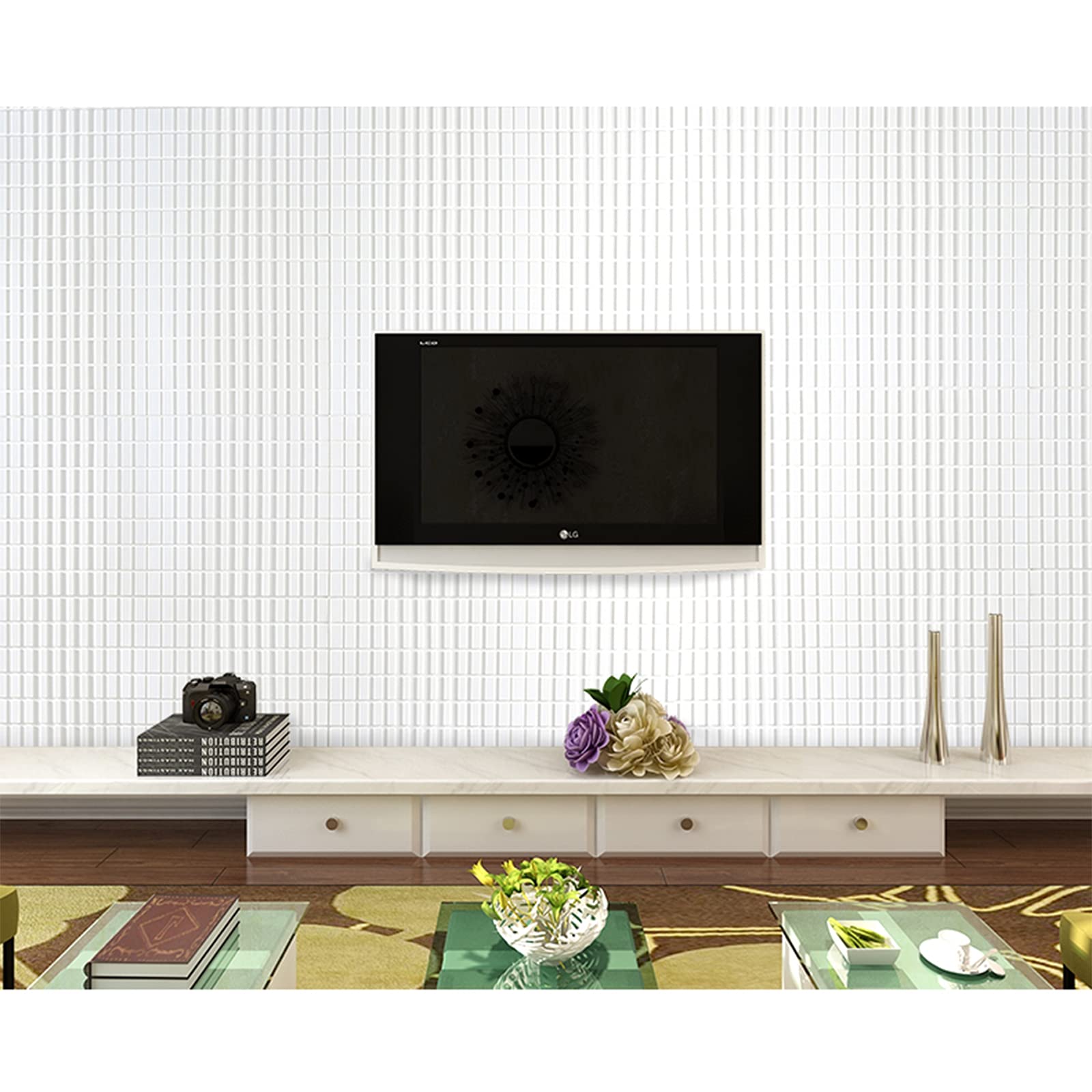 Papier peint design plumes blanches – Le monde du papier peint
