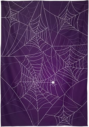 Miniatura 2 de Mantel rectangular de araña de Halloween, impermeable, resistente a las manchas, a las arrugas, lavable, de poliéster, para picnic, cena,