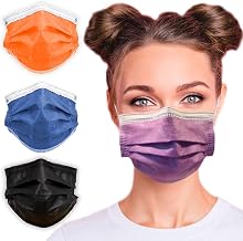 3-Ply Breathable Disposable Face Mask (Lavender Purple) - Made in USA - Comfortable Elastic Ear Loop | Non-Woven Polypropylene | Block Dust & Air Pollution | For Business and Personal Care (50pcs)