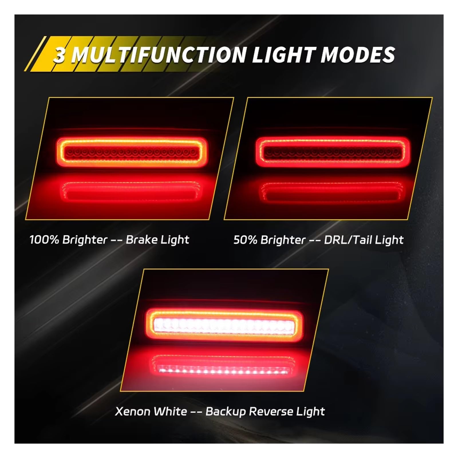 Freno De Alto Nivel Luz Para Dodge Para Ram 1500 2009-2018 Para 2500 3500 4500 5500 Para Laramie 2019 Tercera Luz De Freno Luz Marcha Atrás LED freno Lámpara