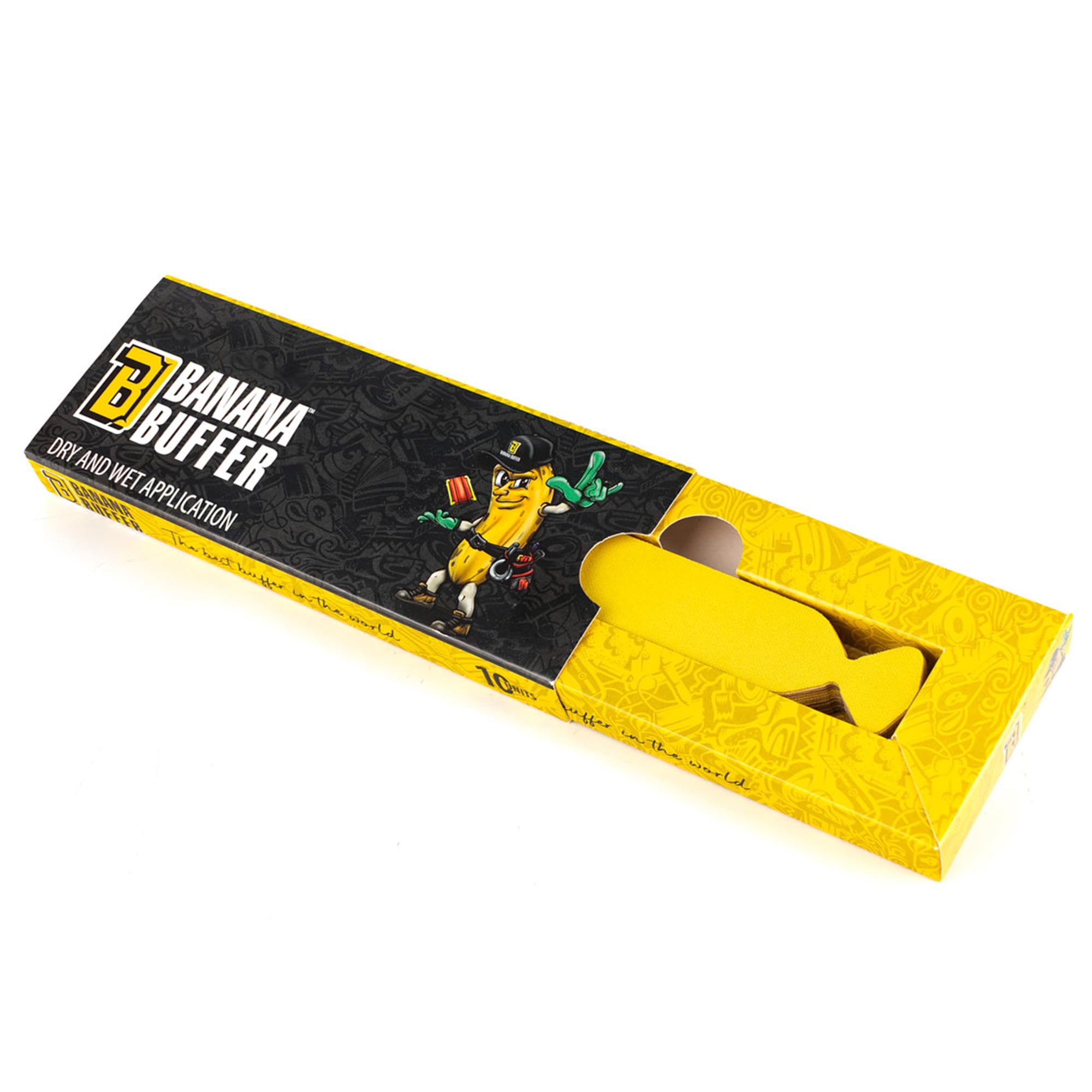 THE WRAP INSTITUTE - Banana Buffer - 10 Pack - 4" Squeegee Buffers (Wet/Dry Vinyl/PPF Applications)