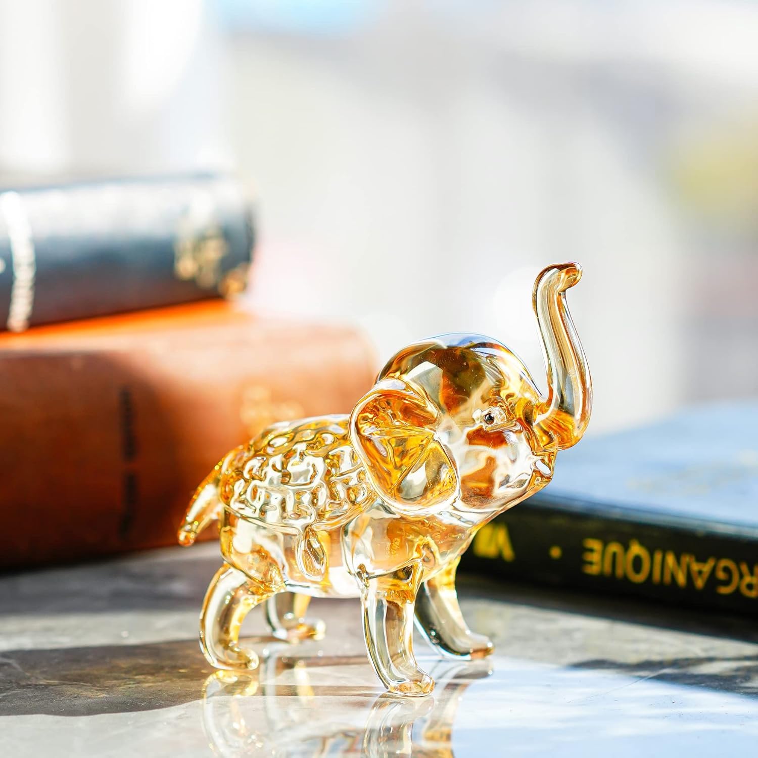 Amazon.com: H&D HYALINE & DORA Handmade Crystal Elephant Figurine