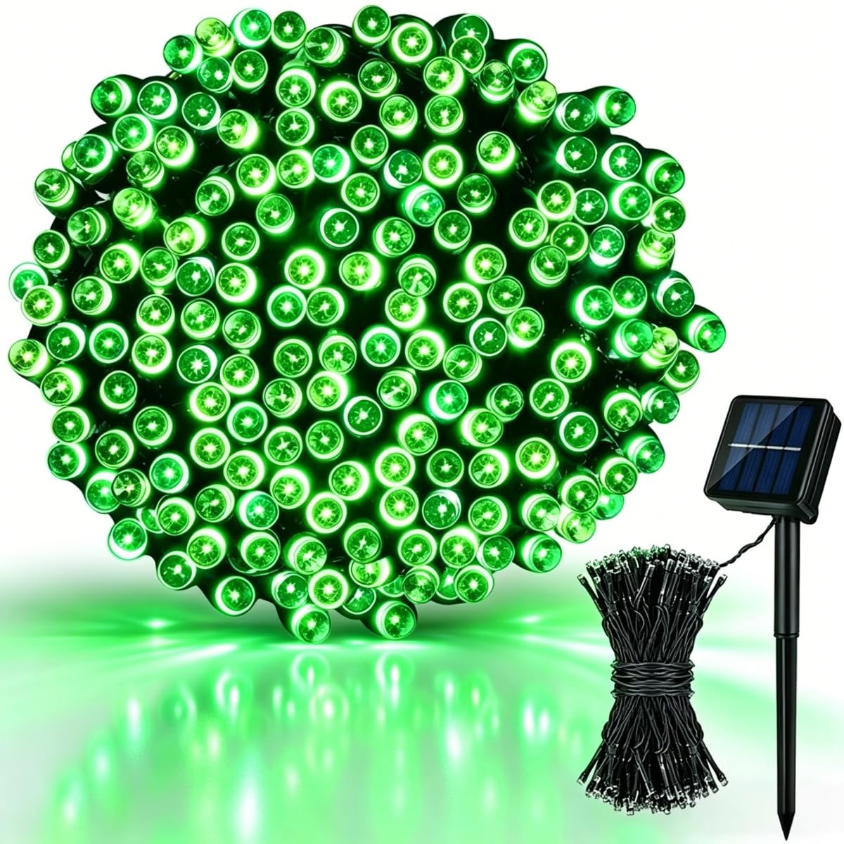 Treer Solar Lights Outdoor Garden, Solar Powered Fairy String Lights with 8 Modes IP66 Waterproof Outside Decorative for Patio, Yard, Festival, Parties, Wedding (Green,22M 200LED)
