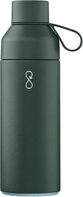 Ocean Bottle 500ml Eco-Friendly Stainless Steel Reusable Water Bottle | Leakproof BPA Free 100% Dishwasher Safe | Double Wall Vacuum Insulated Thermos Flask (Forest Green)