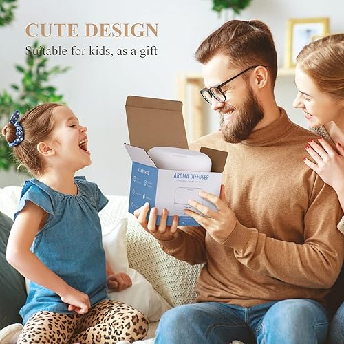 Miniatura 7 de Difusor de aceite esencial de aromaterapia para habitación humidificador de aire de aroma colorido de 16.9 fl oz con modo de niebla fría ajustable,