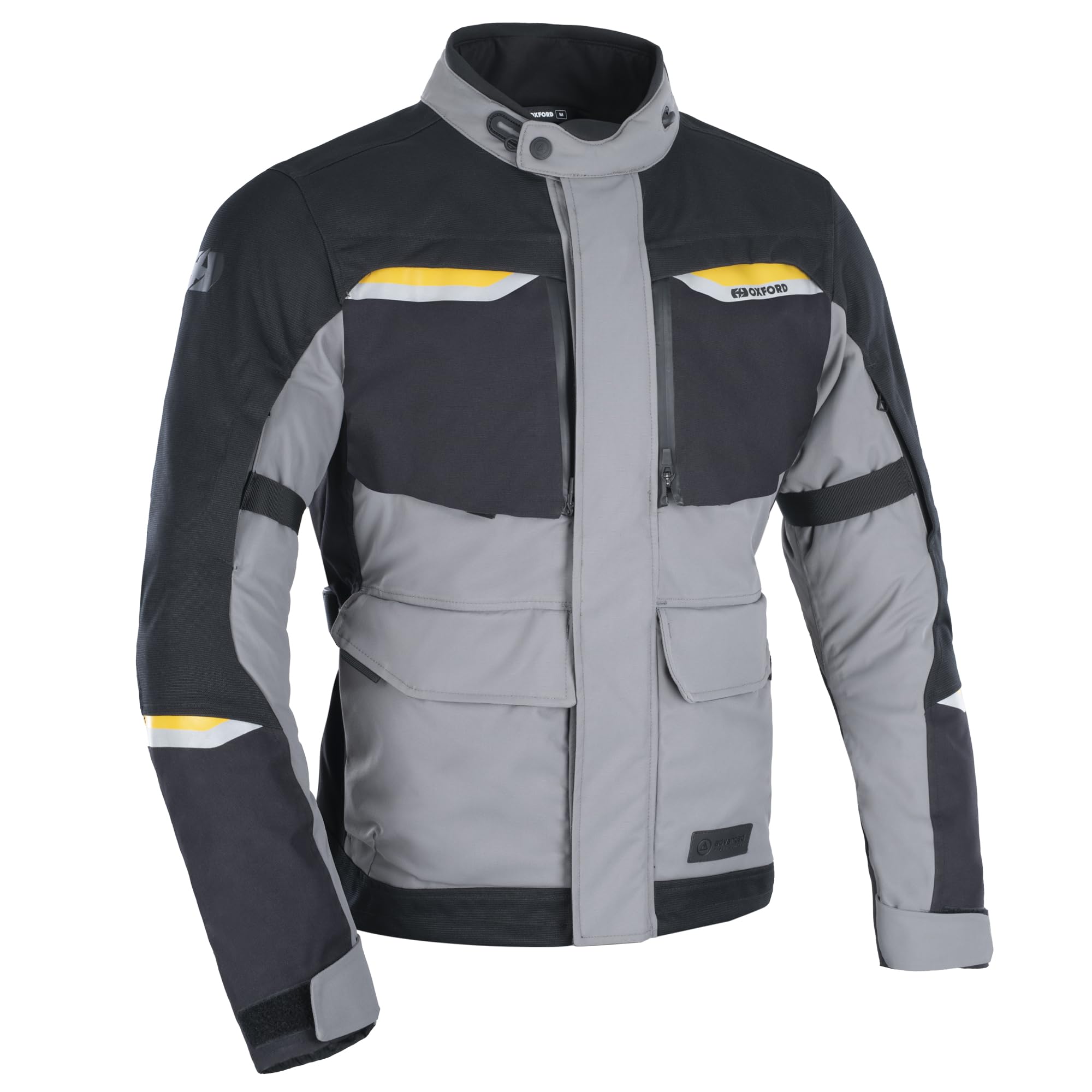 Oxford Black Grey Mondial 2.0 Dry2dry Motorcycle Jacket 3XL