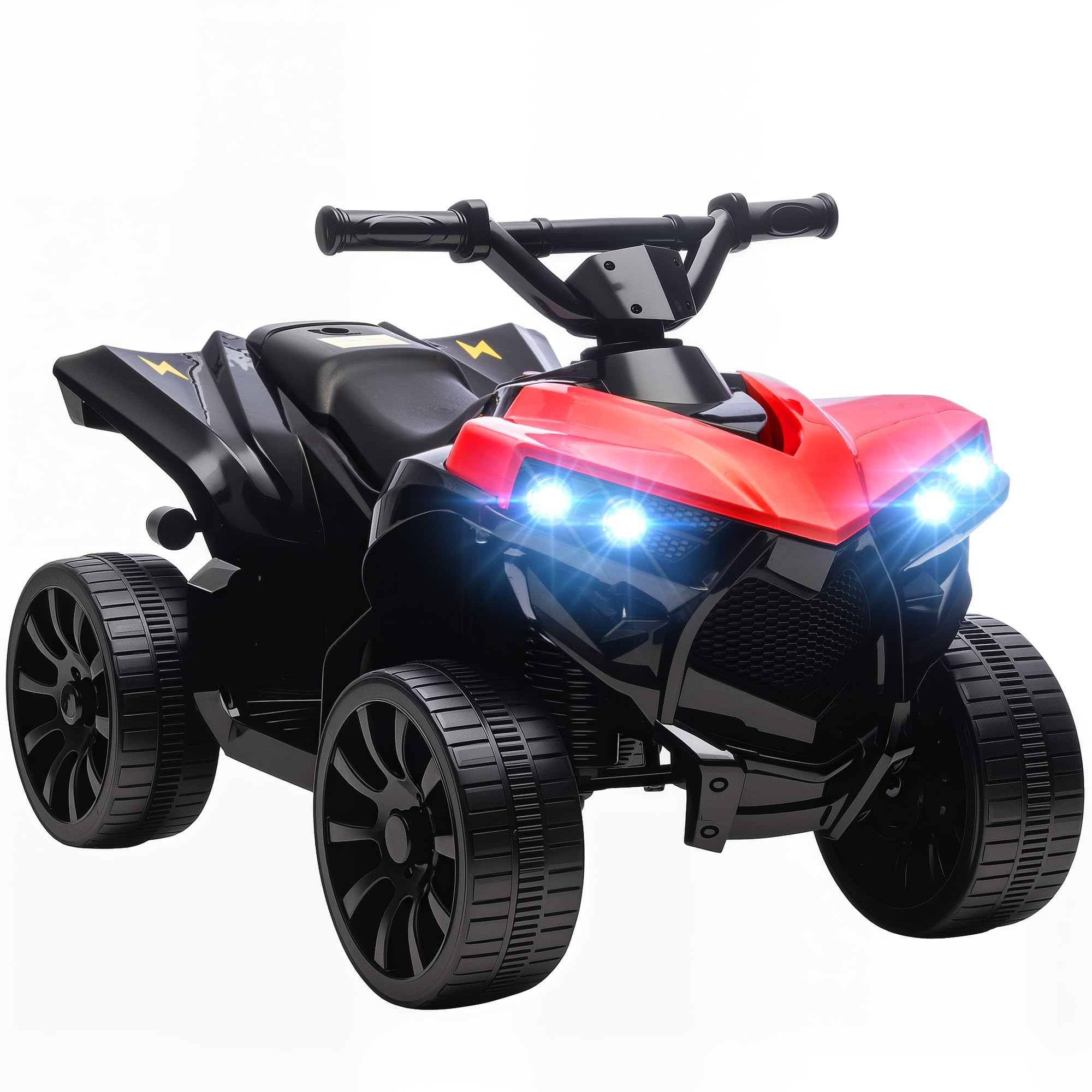 AIYAPLAY Kids ATV Ride On Toy - 6V Battery Powered - Red - Size 6