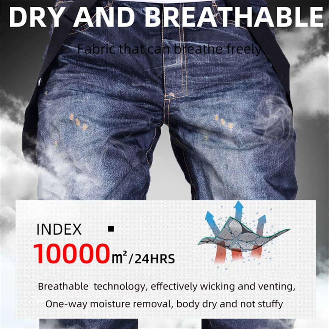 2022 Style Jeans Snowboardhose Hosenträger Denim Skihose Herren Skate Snowboard Thermo Skihose