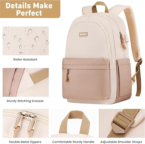 Miniatura 4 de Mochila escolar para adolescentes y niñas, bonita mochila para estudiantes, bolsa para laptop, mochilas universitarias estéticas para mujeres,