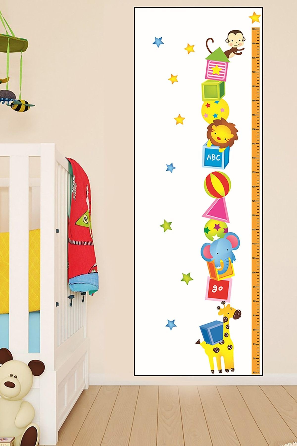 Postermanya (pster21304) Şirin Hayvanlar Çocuk Boy Ölçer Poster