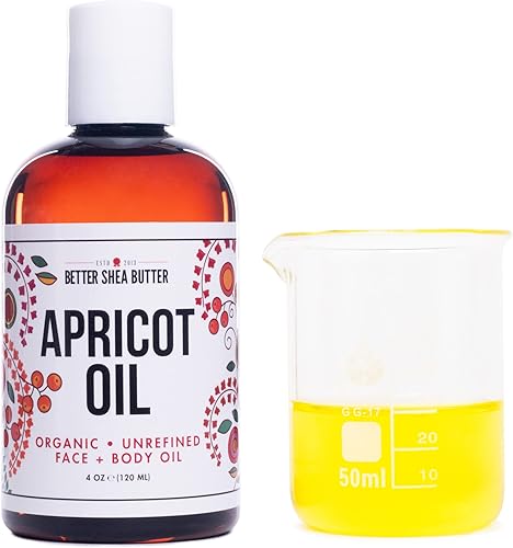 Miniatura 7 de Aceite de albaricoque orgánico | 100% puro, prensado en frío | Aceite de masaje para cuerpo y cara | Aceite para pieles sensibles | 4 oz por Better