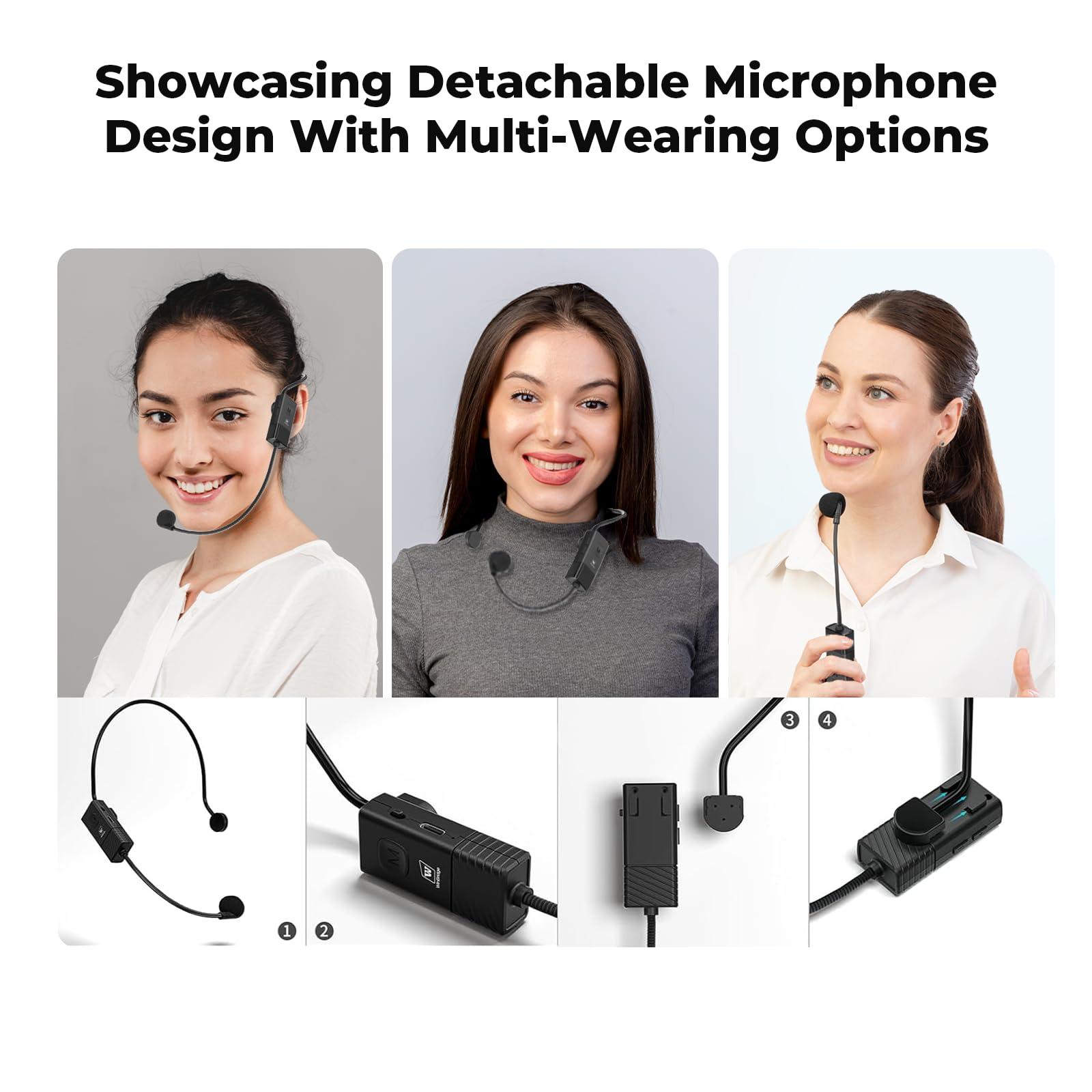 ✨コンパクトスピーカー ハンドヘルドマイク ヘッドセット ハンズフリー拡声器 Amazon | wwinbridge コンパクトスピーカー ハンドヘルドマイク ヘッド