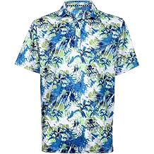 TattooGolf Hawaiian طباعة ProCool رجالي قميص الجولف