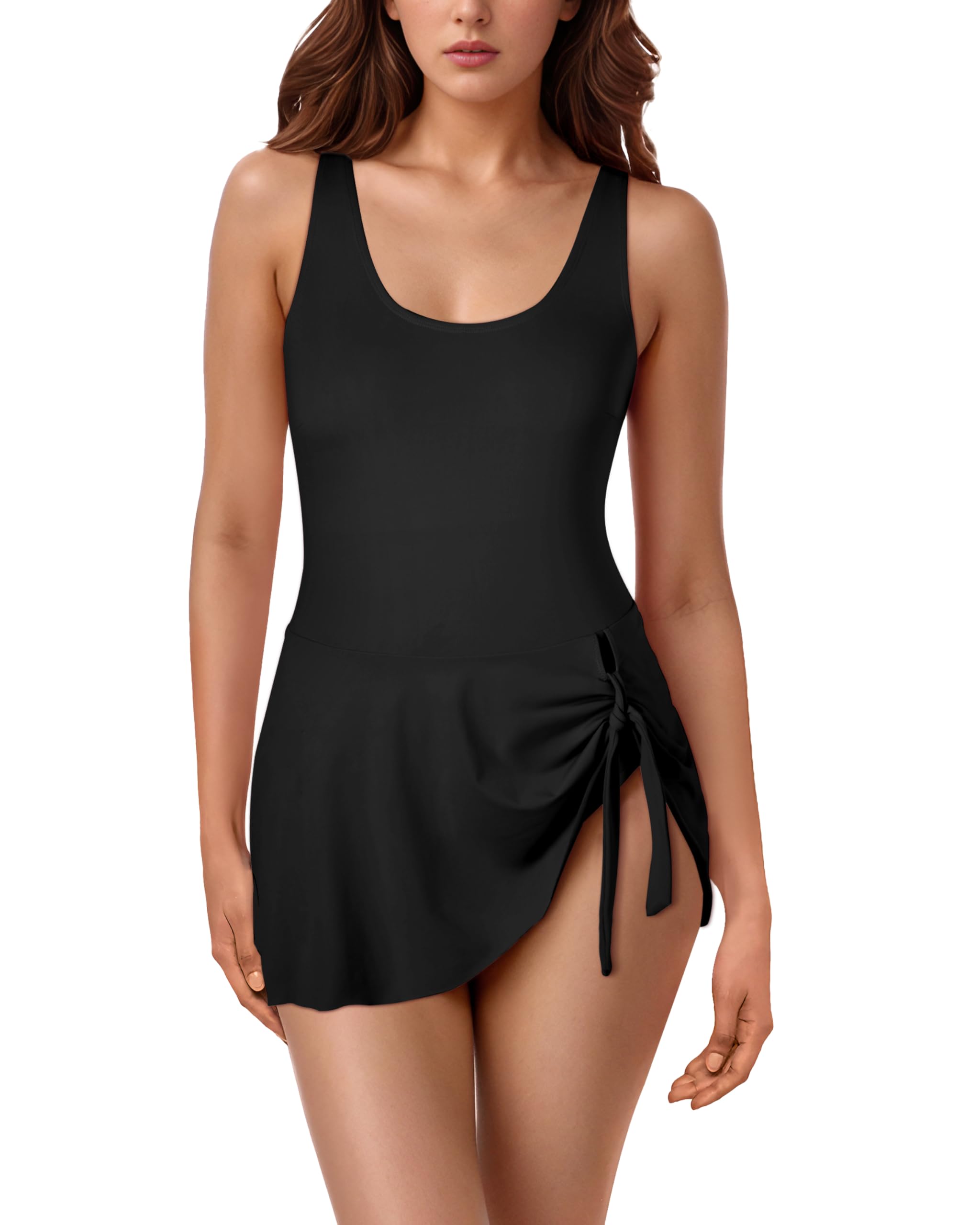 westag Period Swimsuit Women's One Piece Menstrual Swimwear Leakproof Bathing Suit Sporty Swim Dresses for Teens Girls