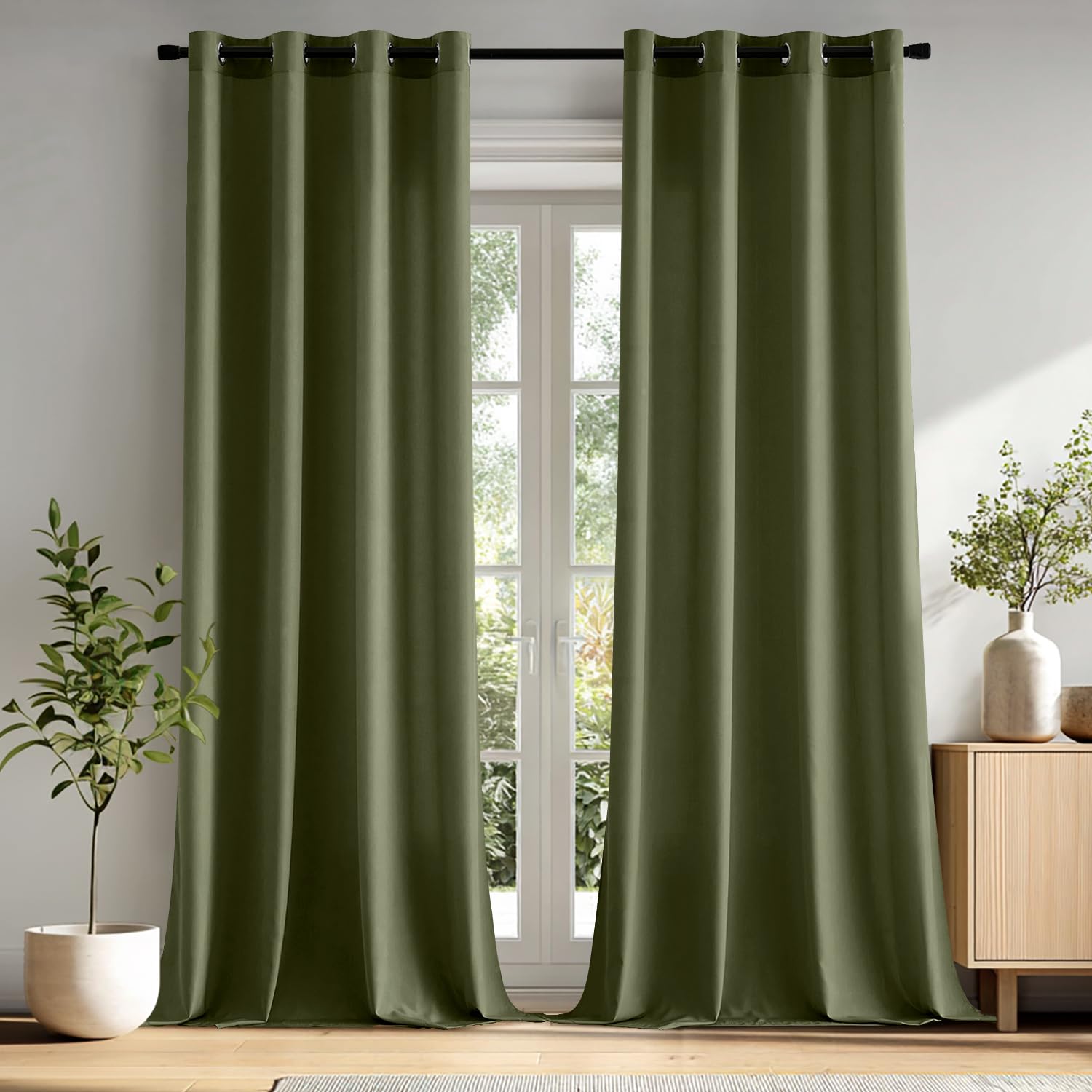MIULEE Gardinen mit ösen Voile Vorhang