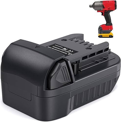 LONG FIT Repuesto para adaptador de batería Dewalt de 20 V a Milwaukee de 18 V, convierte para baterías de litio DeWalt de 18 V-20 V a Milwaukee M18 disponible en Yaxa Venezuela