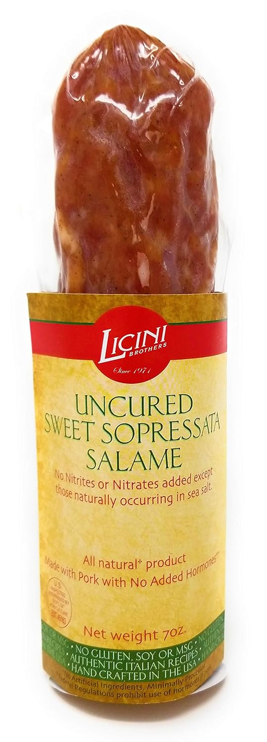 Licini Sweet Soppressata Nitrate, Soy and Gluten FREE 2