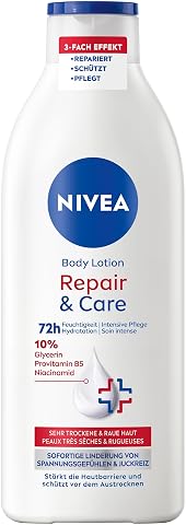 NIVEA Body Lotion Repair & Care, Body Cream for Very Dry Skin & to Relieve Tension Feelings, Body Lotion with Glycerin, Ni...