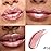 Kaely 2-in-1 Rose Gold Metallic Lipstick and Lip Liner, Shimmer Liquid Metallic Lipsticks for Women, Glitter Lip Gloss Stain Long Lasting Waterproof Smudge Proof 24 Hour, Vegan Makeup, 04