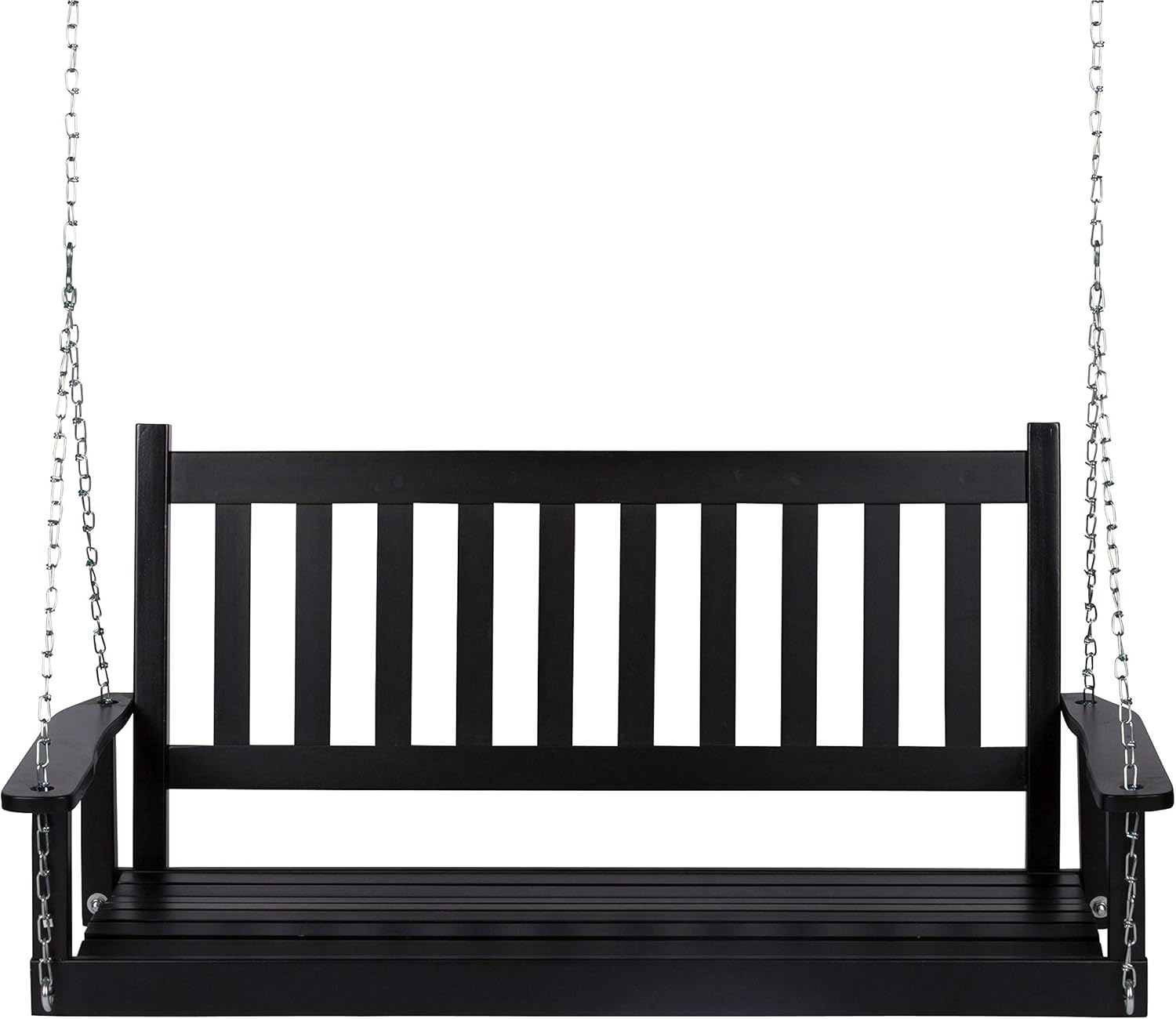 Shine Company 4216BK Maine Wood Porch Swing Hanging