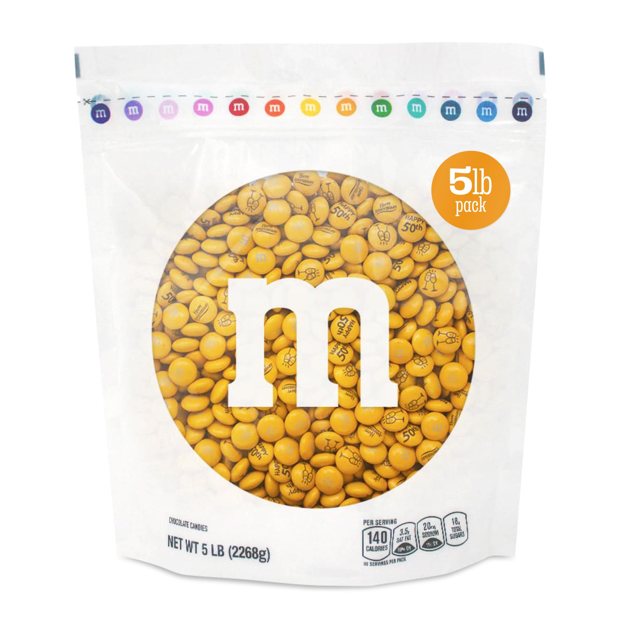 Amazon.com: M&M'S WORLD Pre-Designed 50th Anniversary Milk