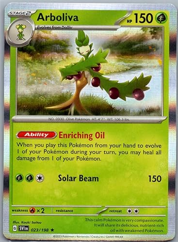 Arboliva 023198 - Rare Holo - Juego de base escarlata y violeta - NMM