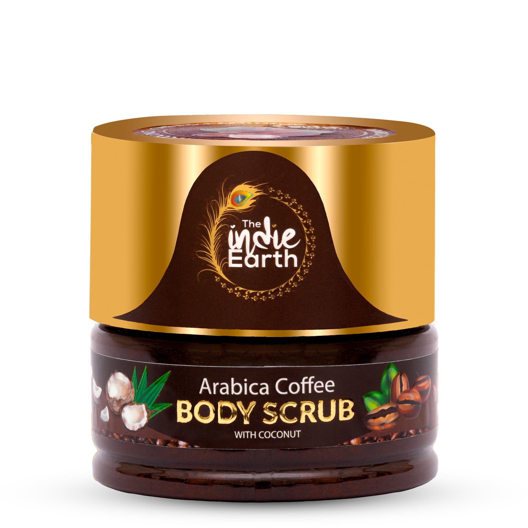 Arabica Coffee Body Scrub With Coconut & Shea Butter - For Brighter Skin Tone - Globally Trusted Premium Natural Body Scrub | For Smooth, Supple & Radiant Skin Care - 125gm