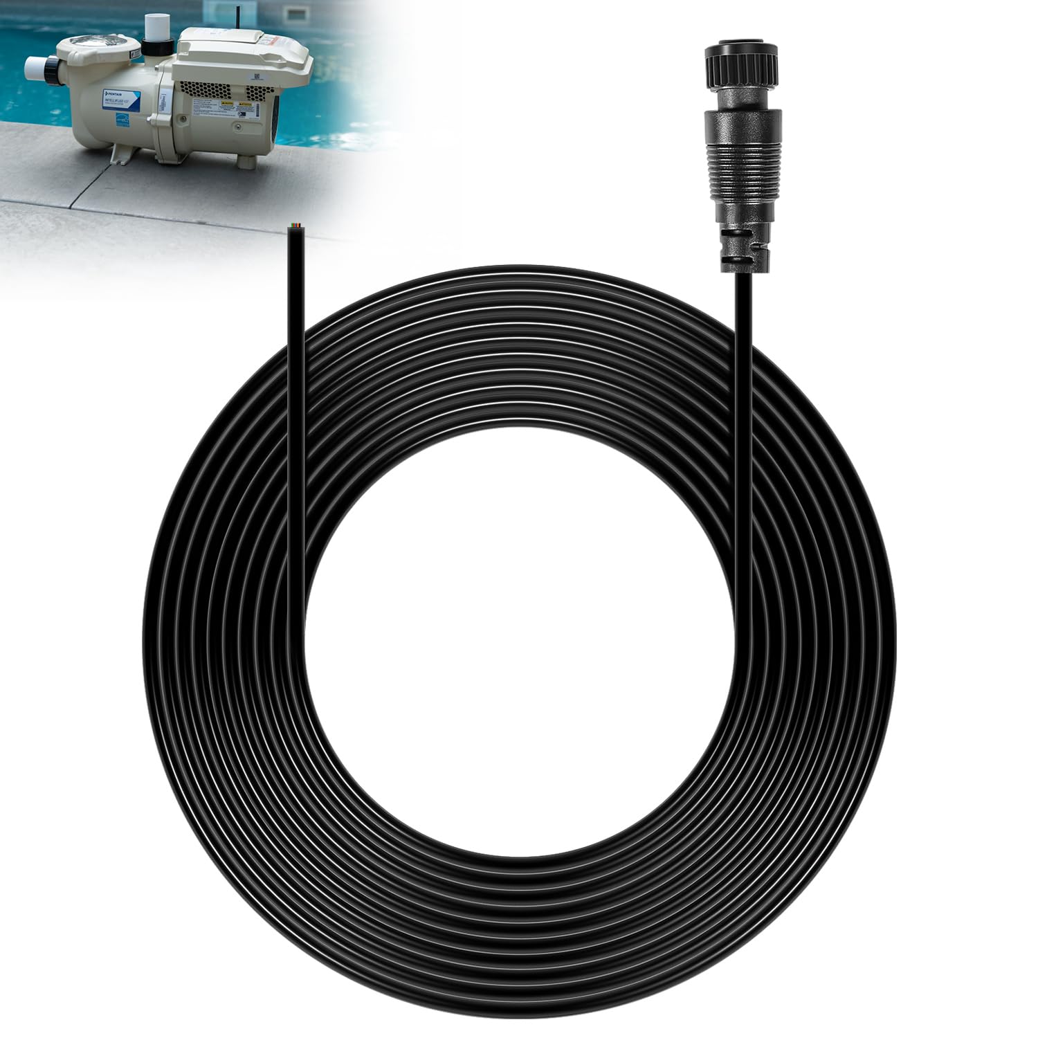 DearChan 356324Z Communication Cable/Digital Input Kit/External Control Wiring Kit for SuperFlo VS VST, SuperMax VS, WhisperFloXF, Max-E-ProXF VS Pumps, Connecting Pump to Automation, 25 Ft