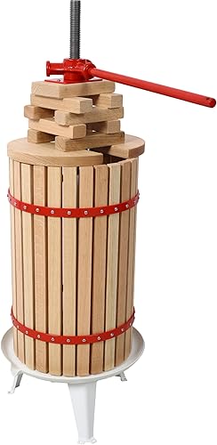 Miniatura 10 de Prensa manual de vino de frutas de 0.53 galones, máquina de prensa de barriles de acero inoxidable para jugo, verduras, vino, aceite de oliva (0.53