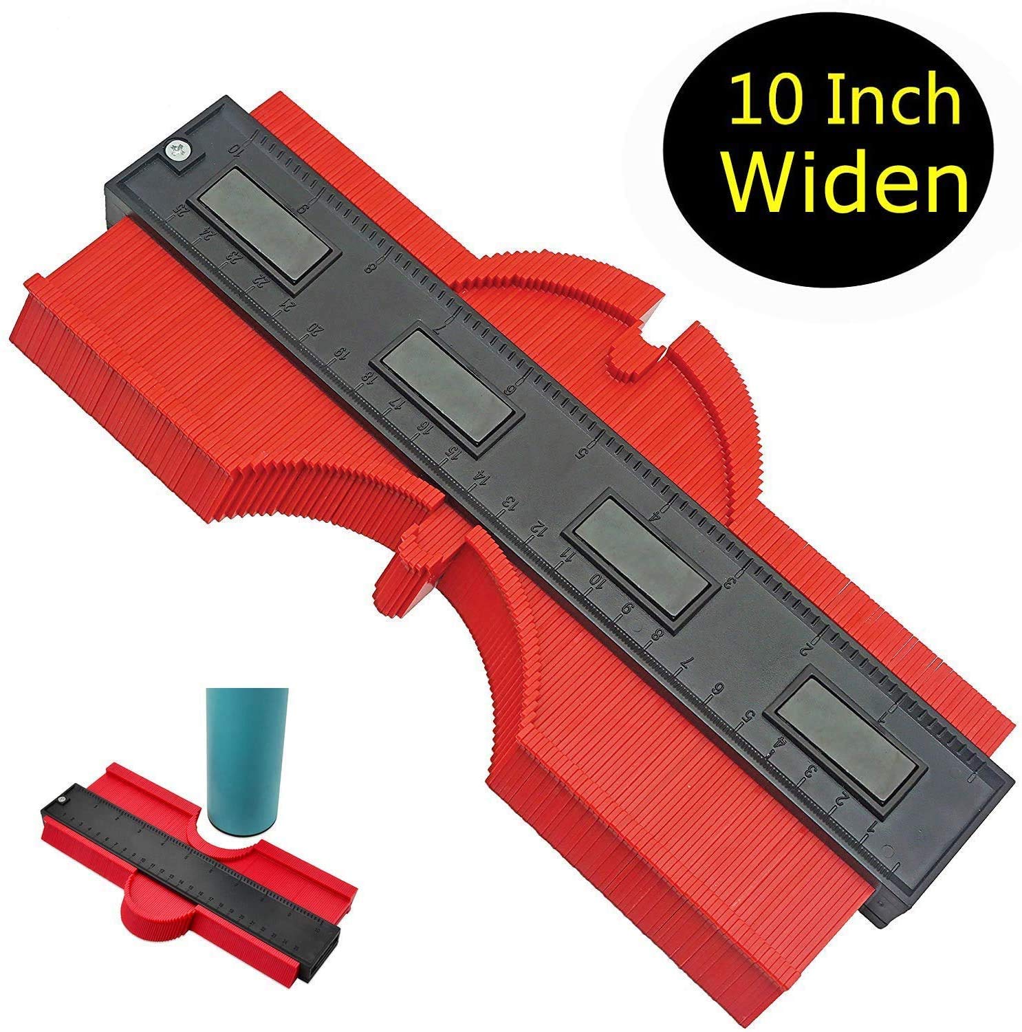 10 Inch Contour Gauge Duplicator Template Tool, Plastic Profile Gauge