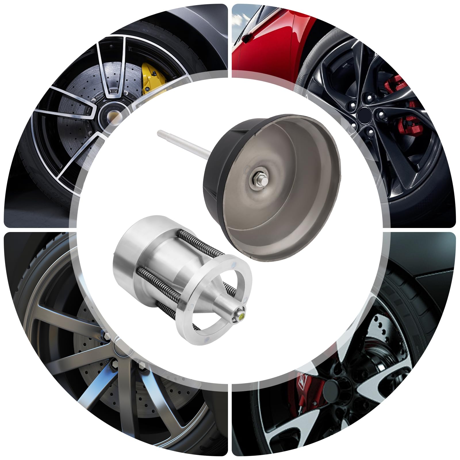 Equilibrio de neumáticos profesional, equilibrador de neumáticos, máquina de equilibrado portátil, para coche, camión, furgoneta, bicicleta, plata+negro