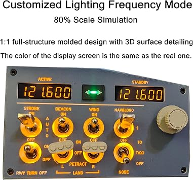 Simulator A320 FCU CUBE Driving Mode Flight Control;Simulated Flight FCU+EFIS+Customized Lighting Frequency Mode+Landing Gear Mode Support For X-Plane MSFS2020 (FCU CUBE+EFIS +Landing Gear Mode)