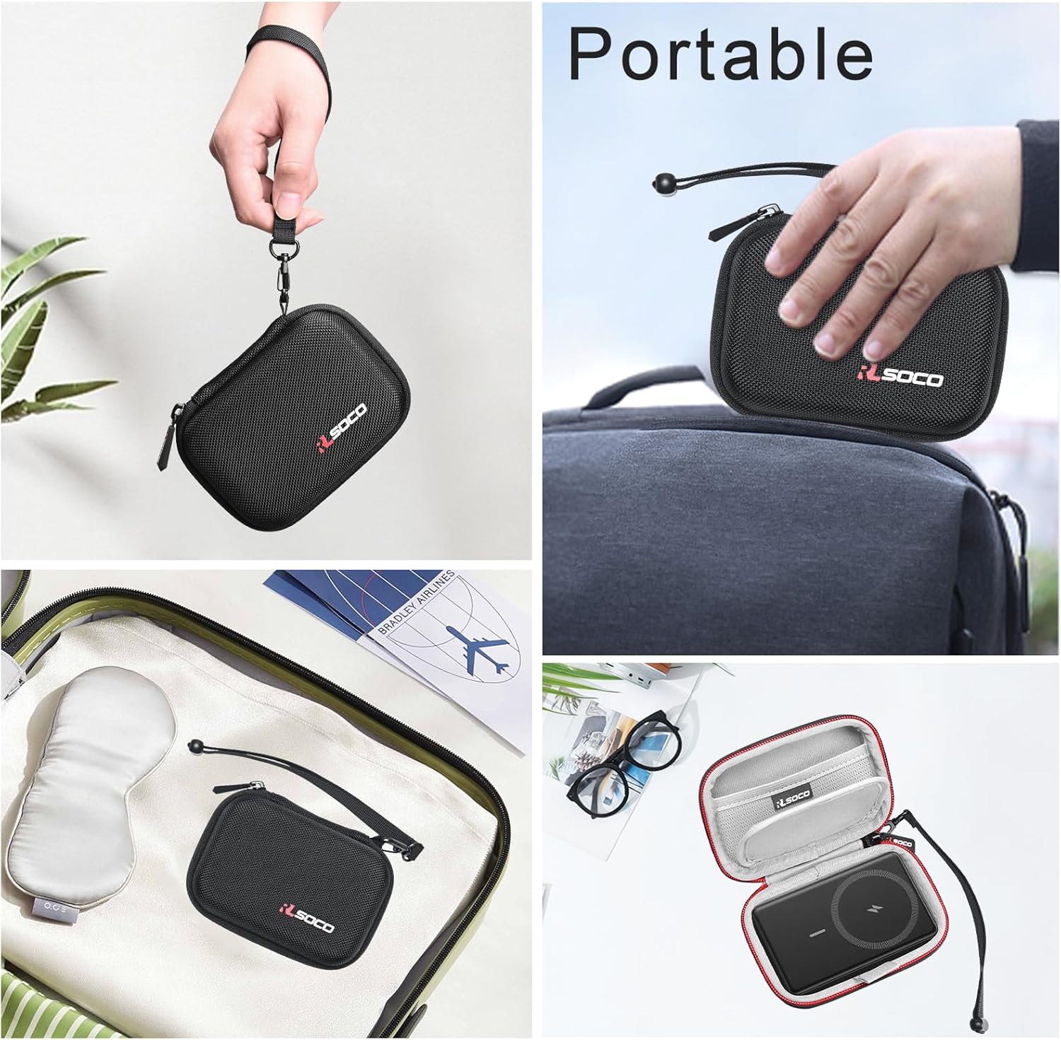 RLSOCO Hard Case for Anker 621/622/633 Magnetic Portable Charger (MagGo) & Anker MagGo Ultra Slim/MagGo 10000mAh Power Bank (Case Only)