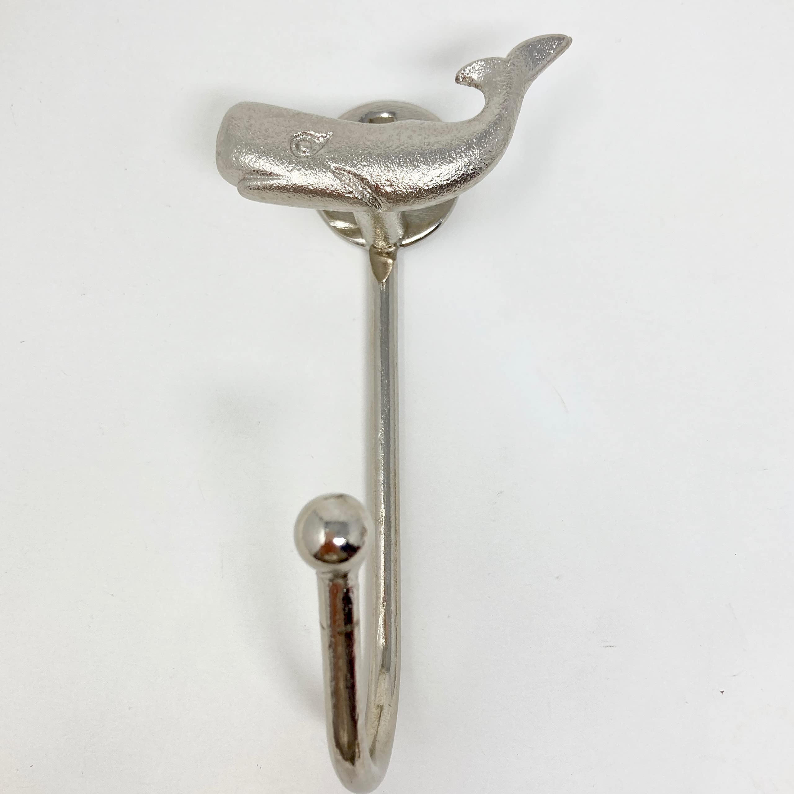 Silver Sea-life Marine Nautical Hooks (7. Whale)