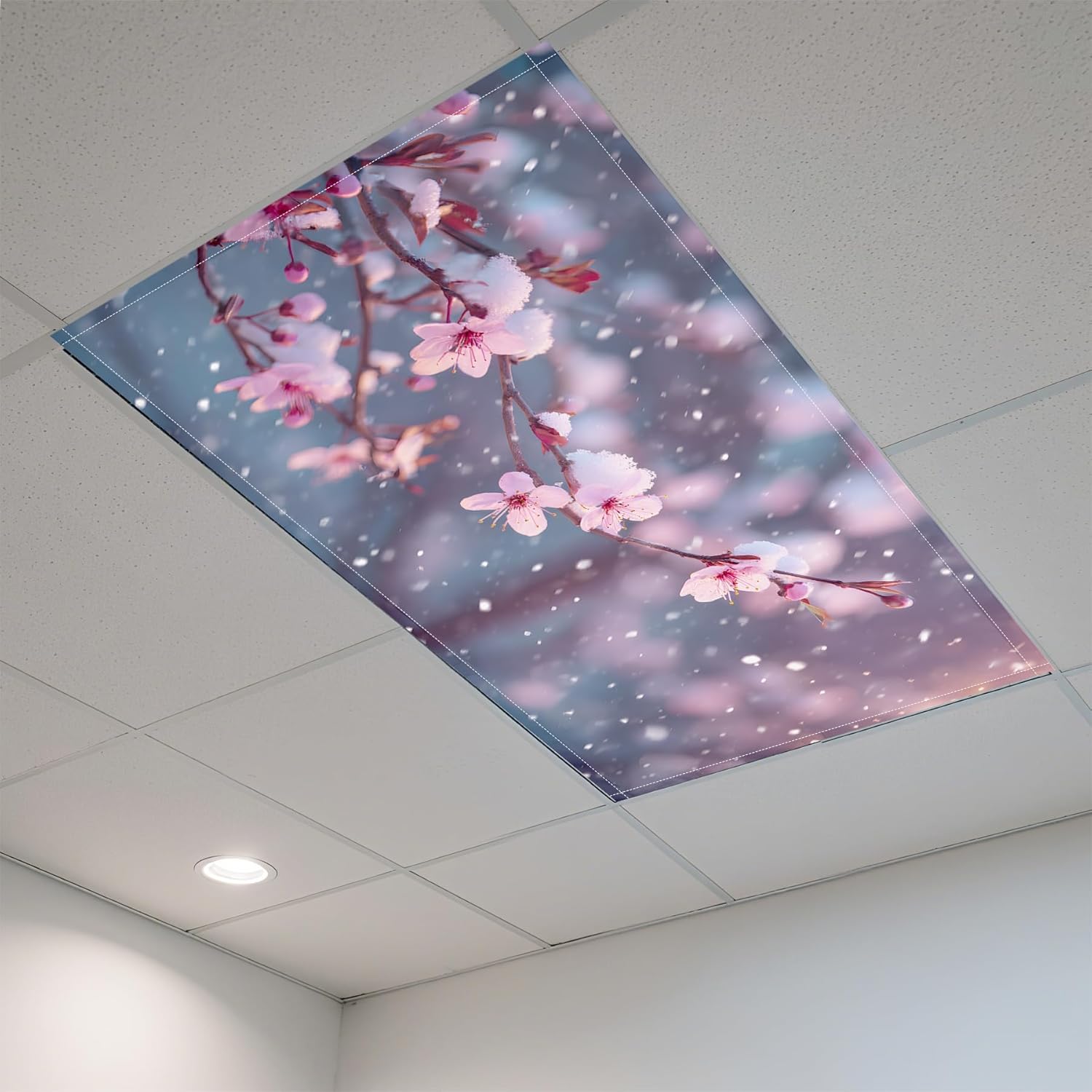 2 Pack Fluorescent Light Covers- 4 x 2 Feet Magnetic Ceiling Light Cover Room Supplies (Color 10)