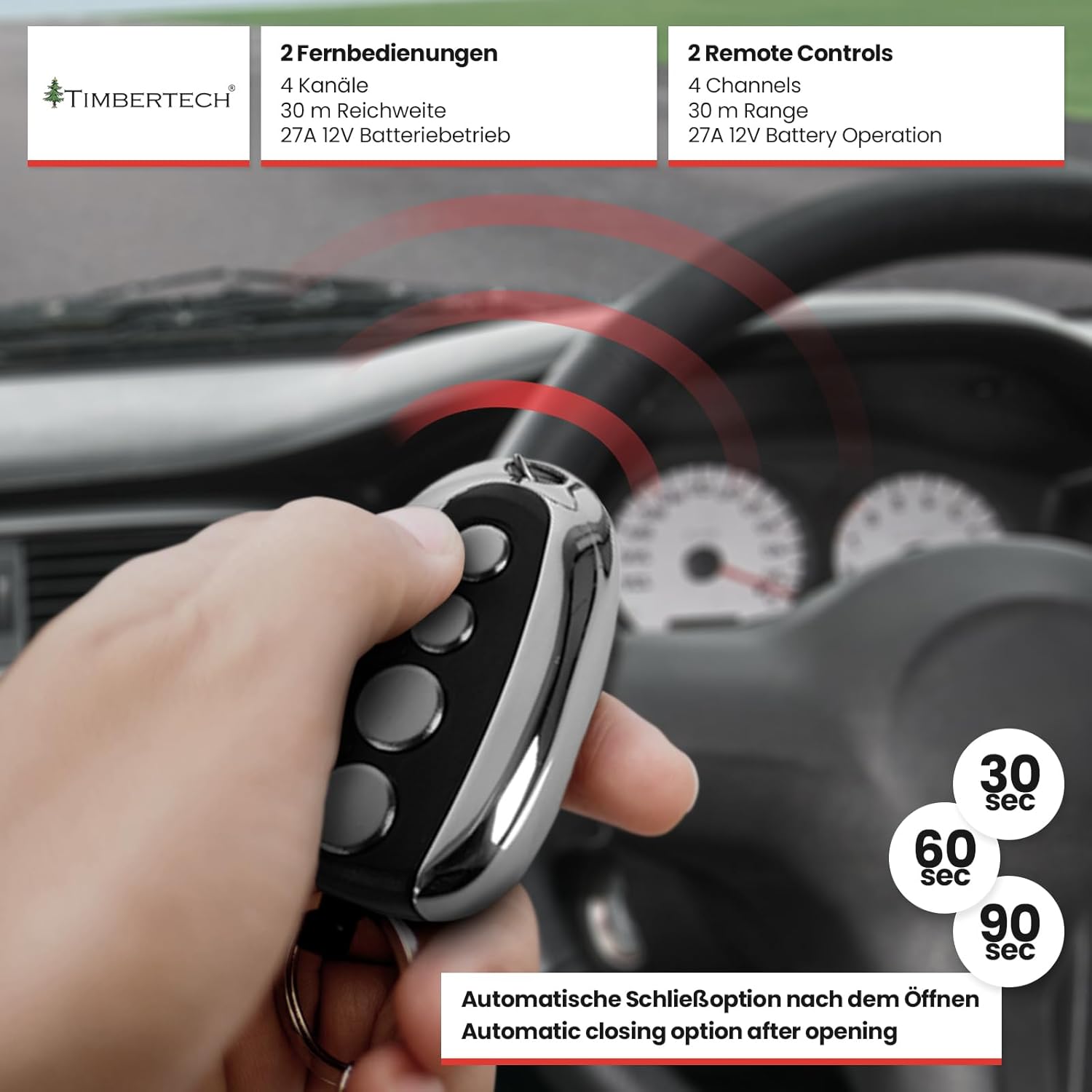 TIMBERTECH STAN01 Remote Control and Auto-Closing