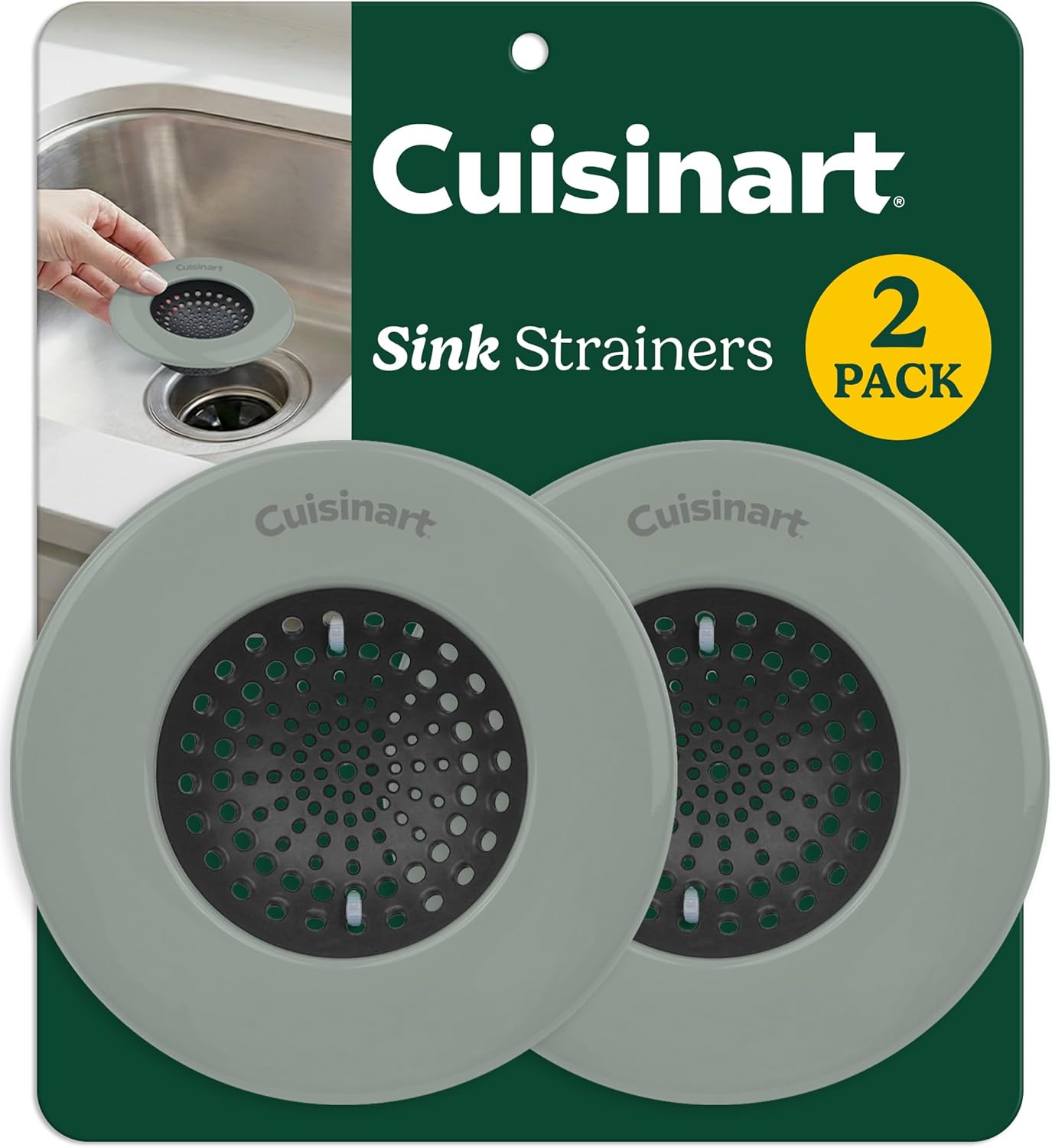 Colador para Fregadero Cuisinart 2 Unidades Acero Inoxidable Silicone