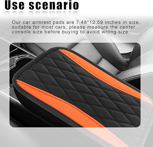 Miniatura 6 de Cojín para consola central de automóvil, accesorios de protección interior, cuero universal, impermeable y antiarañazos, funda de asiento para la