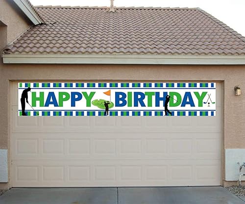 Miniatura 4 de Large Golf Happy Birthday Banner Golf Themed Birthday Party Supplies Decorations Golf Sports Themed Party Decoration for Men Boy Adult Kids - 9.8 x