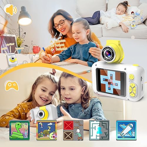 Miniatura 5 de Kid Camera,ARNSSIEN Camera for Kid,2.4in IPS Screen Digital Camera,180Flip Len Student Camera,Children Selfie Camera with Playback