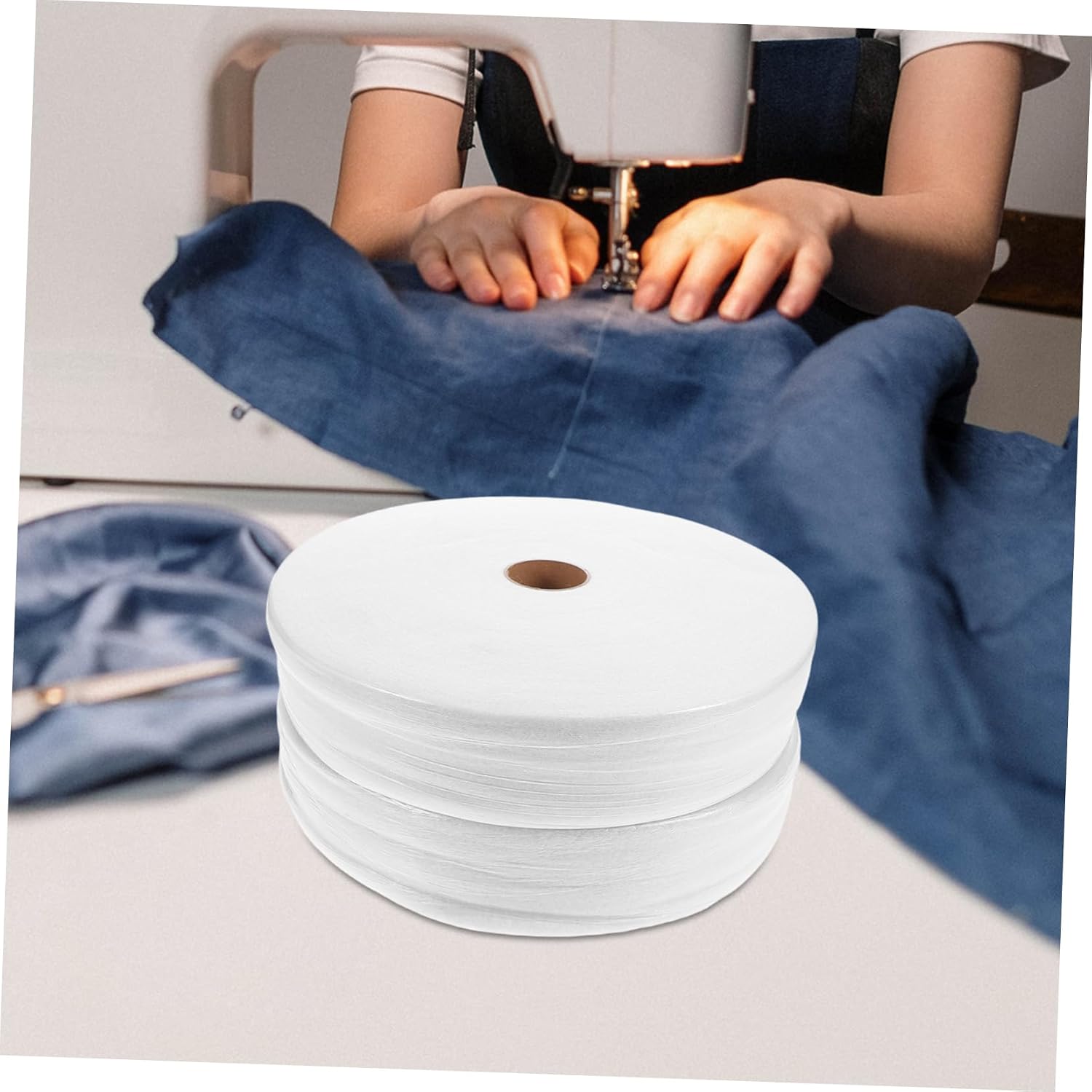 KALLORY 2rolls Quilting Batting Cotton Batting for Quilts Rugs Handicrafts Needle Punched Soft Breathable Material