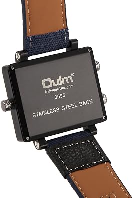 Oulm 3595 Men's Watches Top Luxury Brand Unique Designer Fashion Leather Strap Japan Movt Quartz Watches
