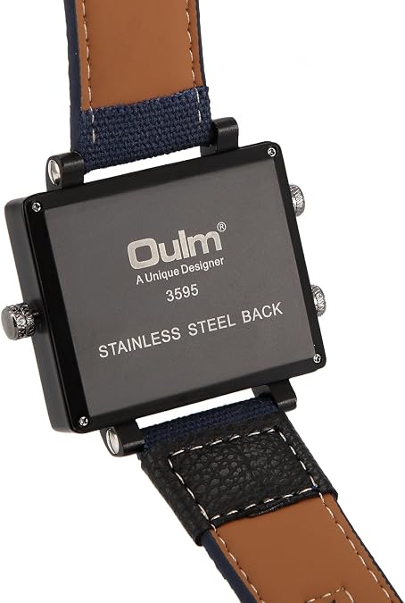 Oulm 3595 Men's Watches Top Luxury Brand Unique Designer Fashion Leather Strap Japan Movt Quartz Watches