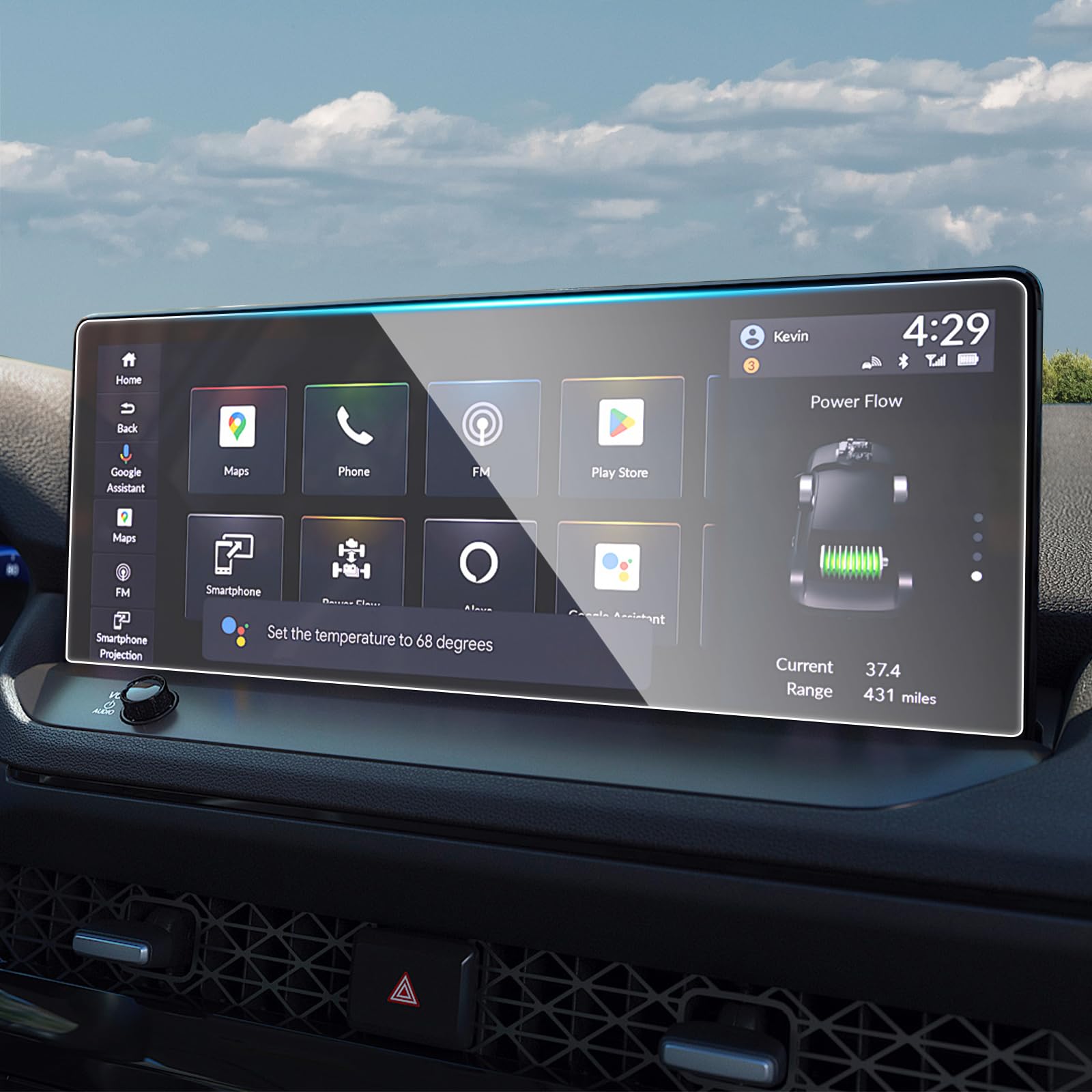 INTGET 12.3 Inch Car Navigation Screen Protector for 2023 2024 Honda Accord Accessories 9 H Premium Tempered Glass GPS Radio Display Cover Touchscreen Protective Film for Honda Accord 2023