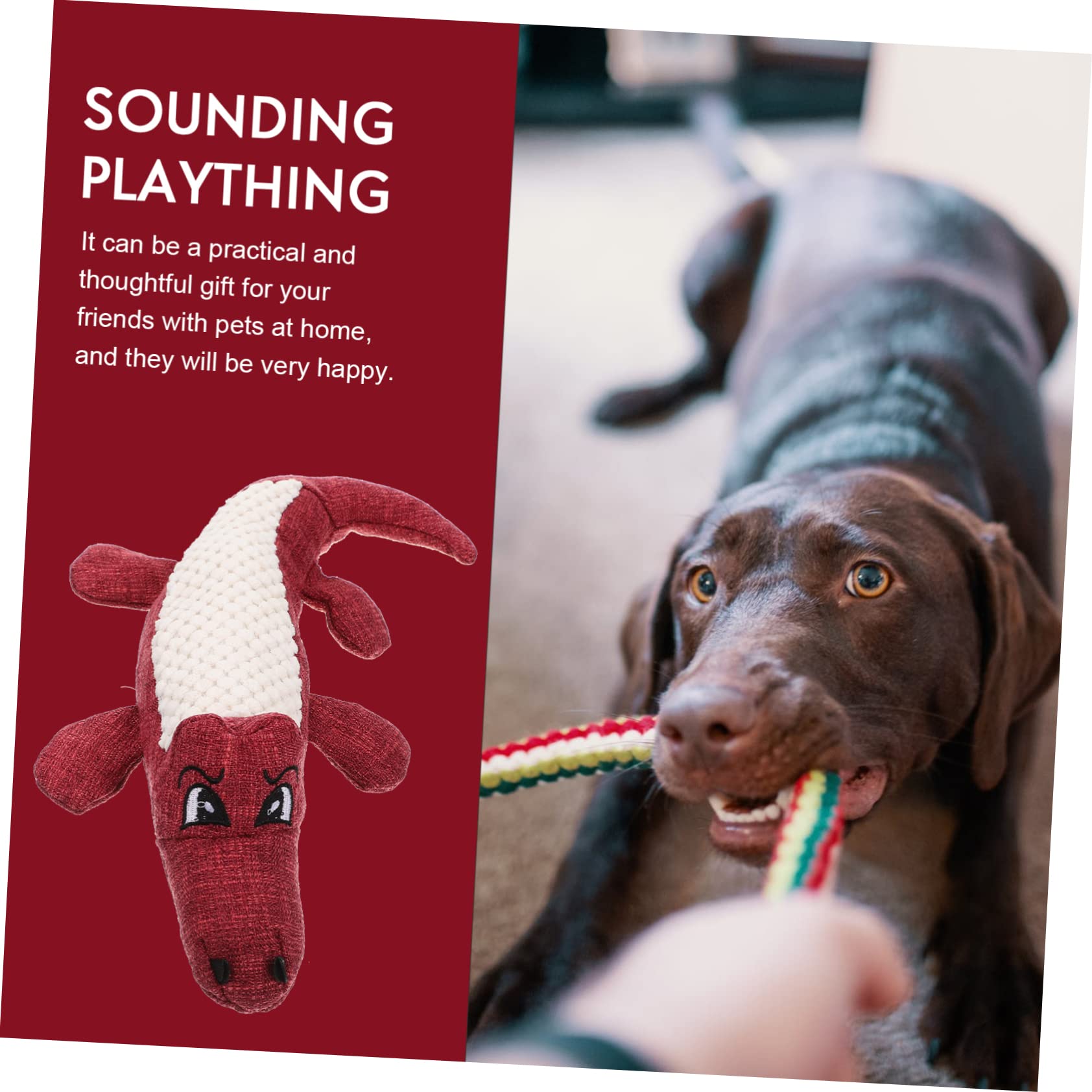 VALICLUD 5st Hund Plüschtier Backenzahn-beißspielzeug Backenzähne Für Hunde Kauspielzeug Für Haustiere Beißspielzeug Für Welpen Quietschendes Hundespielzeug Schleifspielzeug Socke Der Hund
