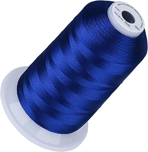 Miniatura 82 de Simthread Hilo de bordar de 5500 yardas, hilo de poliéster 100% 100% de largo de 16,404.2 ft de alto yarda, 170 + colores vivos, clasificación