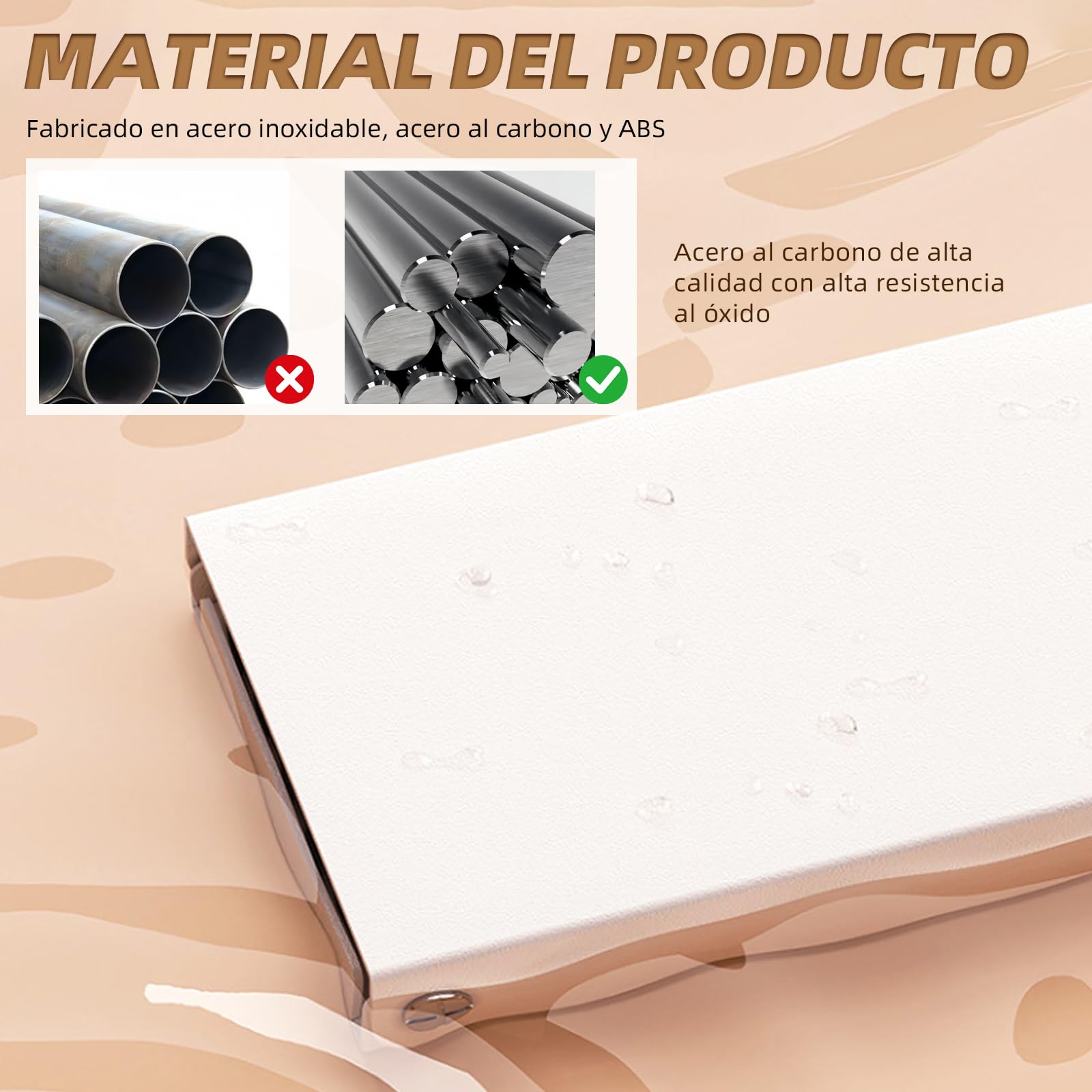 Tendedero de pared de acero al carbono, 60 cm, tendedero extensible con 4 ganchos, capacidad de carga de 25 kg, toallero de ahorro de espacio, adecuado para balcones, terrazas y baños (blanco)